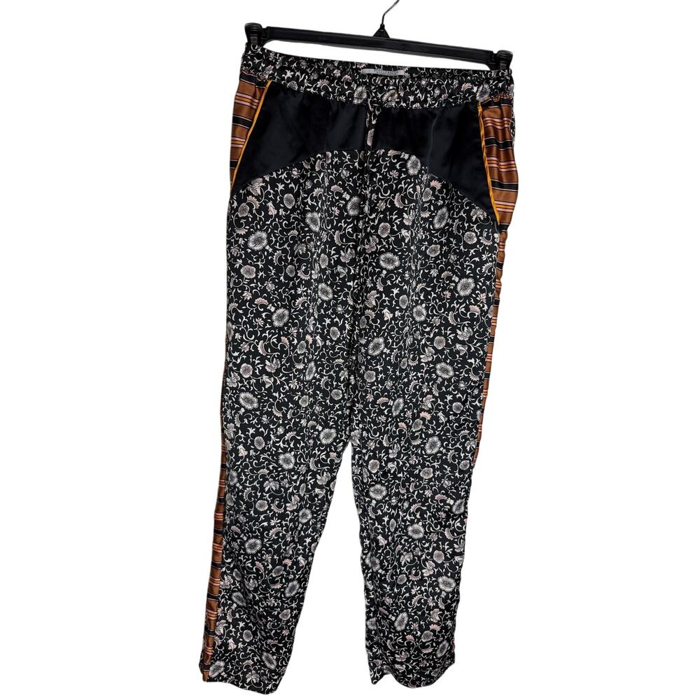 Scotch & Soda Palm Cove Satin Floral Pants XS Drawstring Jogger Trousers